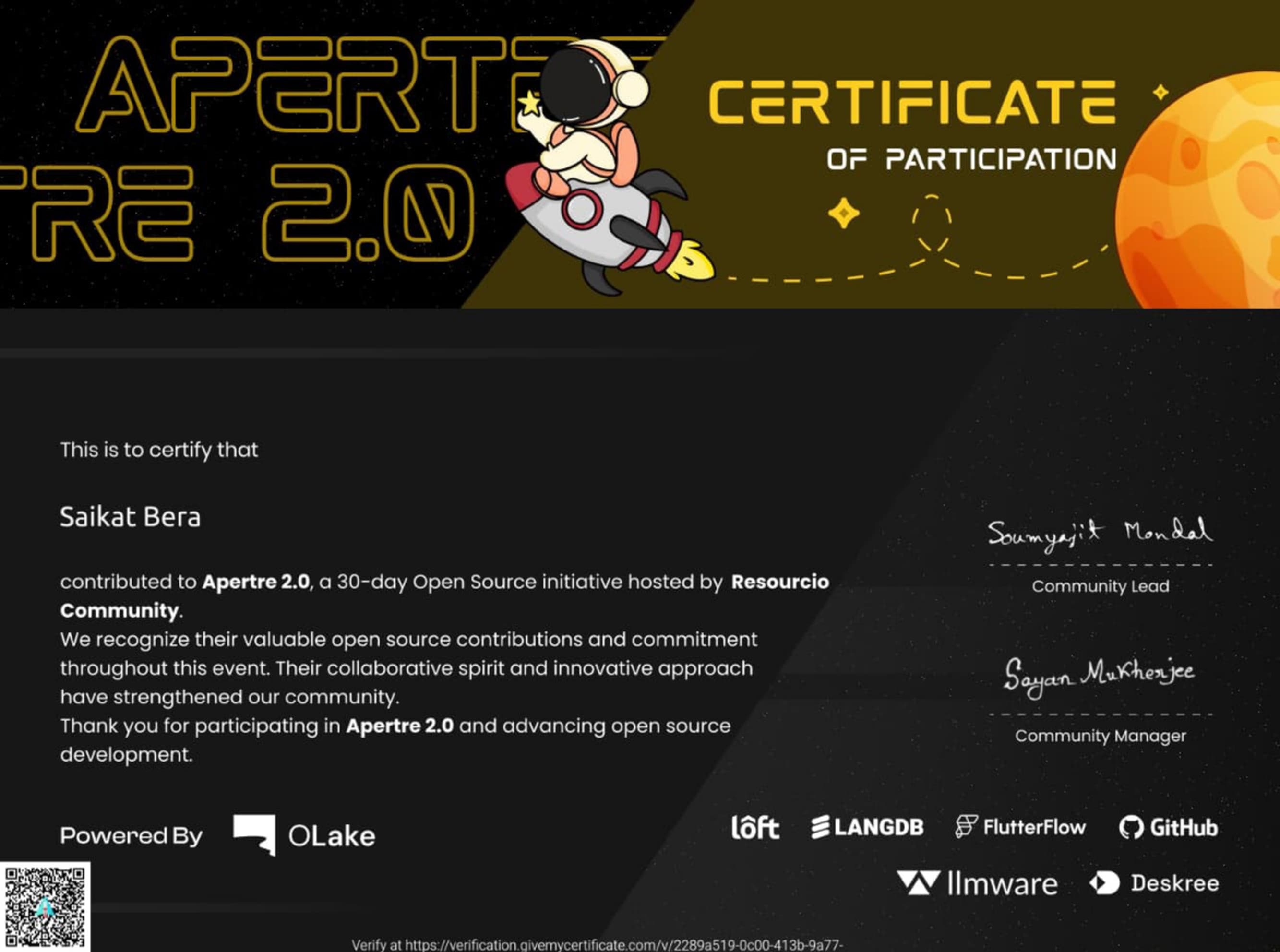 Apertre 2.0 Participation