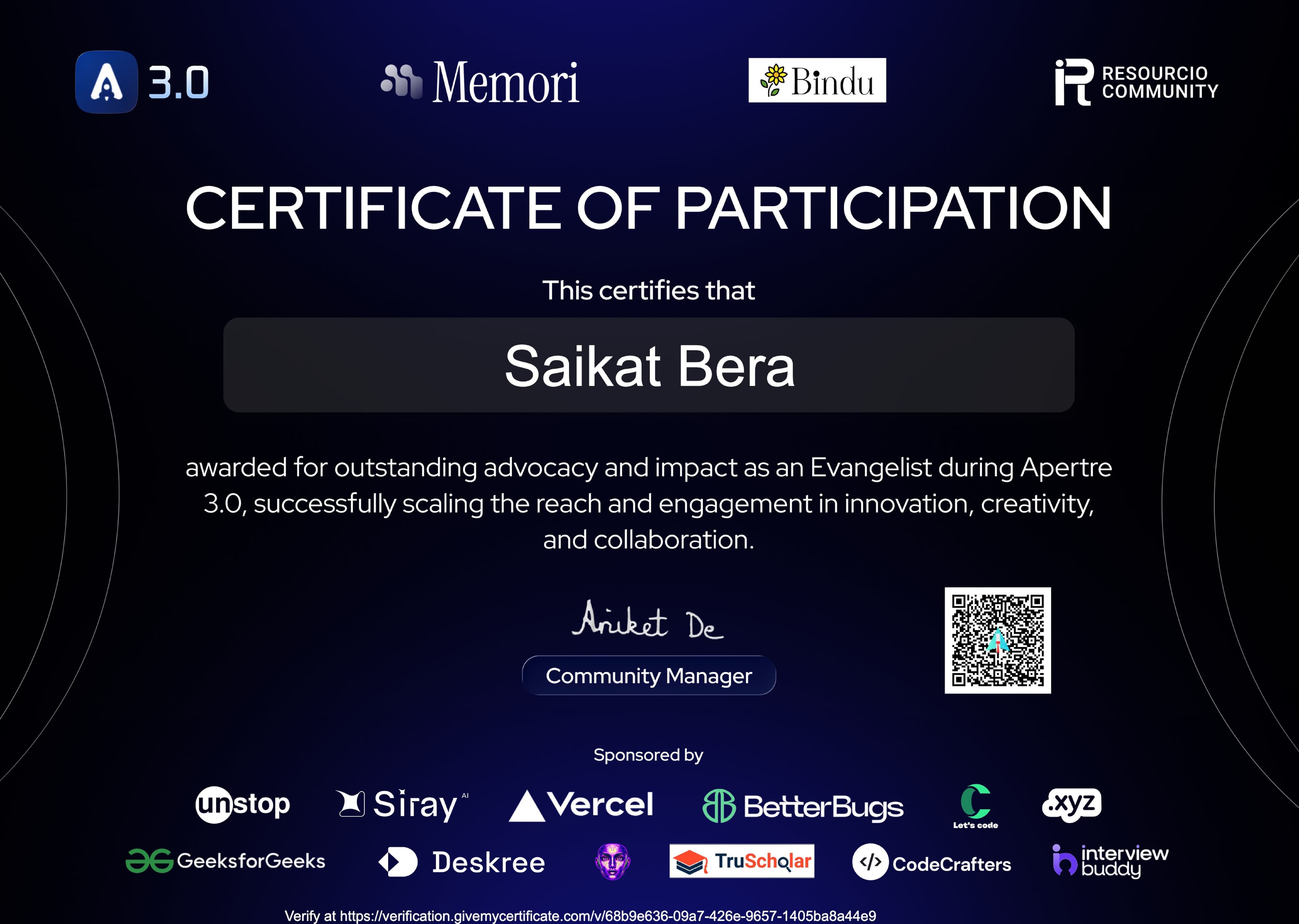 Apertre 3.0 (Evangelist)