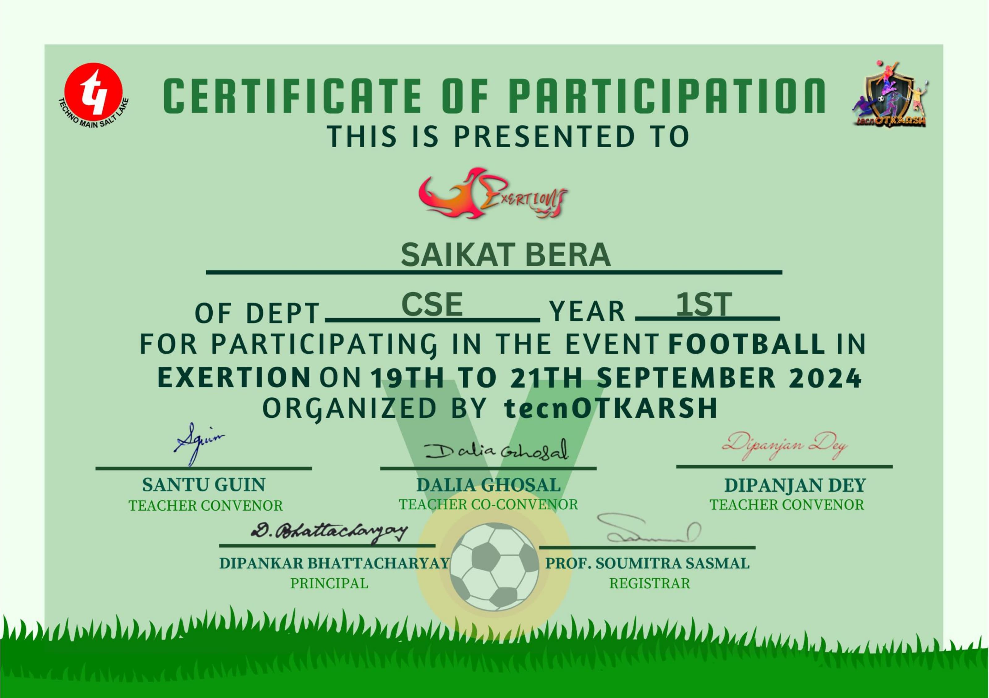 Football in Exertion 2024